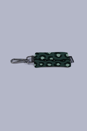 The Yoyogi waste bag holder - Green Animal Print
